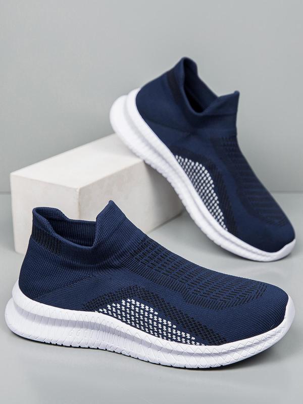 Men's Casual Breathable Mesh Slip on Sneakers, Lightweight Comfortable Sports Running Designer Shoes, All-match Minimalist Sports Shoes for Daily Wear