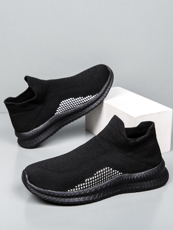 Men's Casual Breathable Mesh Slip on Sneakers, Lightweight Comfortable Sports Running Designer Shoes, All-match Minimalist Sports Shoes for Daily Wear