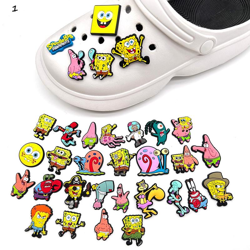 Funny Sponge Bob Jibbitz, Clog Charms, Cute Shoe Charms Footwear Comfort