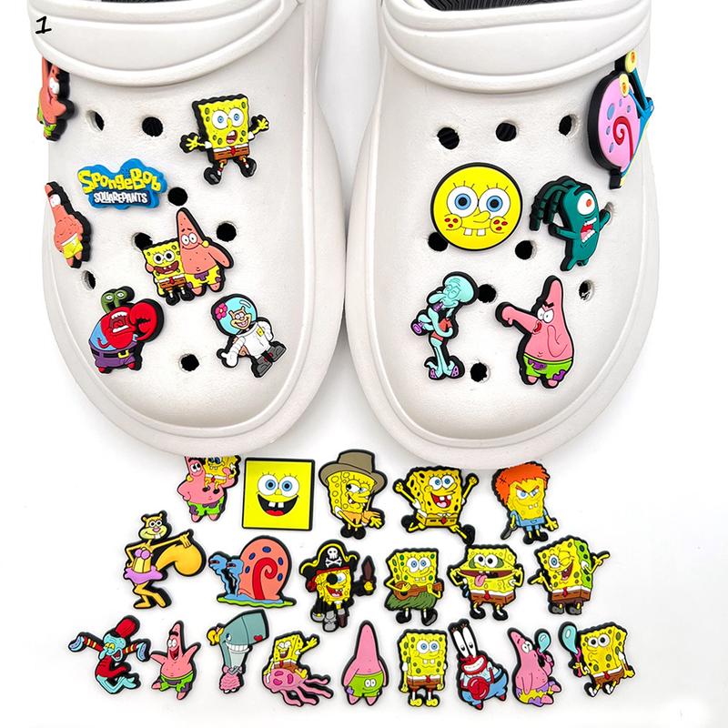 Funny Sponge Bob Jibbitz, Clog Charms, Cute Shoe Charms Footwear Comfort