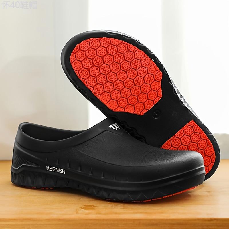 Chefs Choice Waterproof Non-Slip Kitchen Shoes - Comfy Mens EVA Work Footwear with Durable Rubber Soles