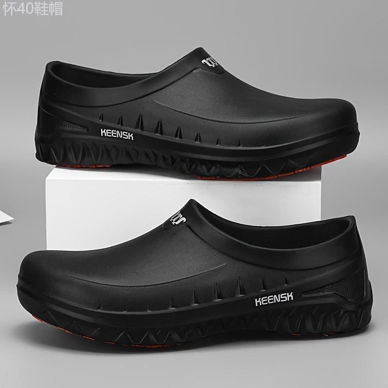 Chefs Choice Waterproof Non-Slip Kitchen Shoes - Comfy Mens EVA Work Footwear with Durable Rubber Soles