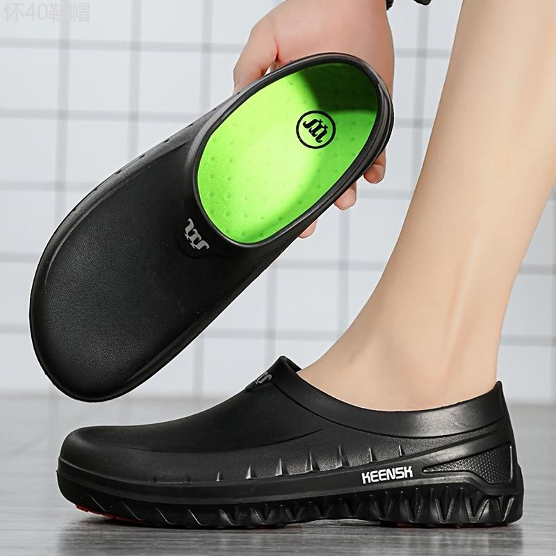 Chefs Choice Waterproof Non-Slip Kitchen Shoes - Comfy Mens EVA Work Footwear with Durable Rubber Soles