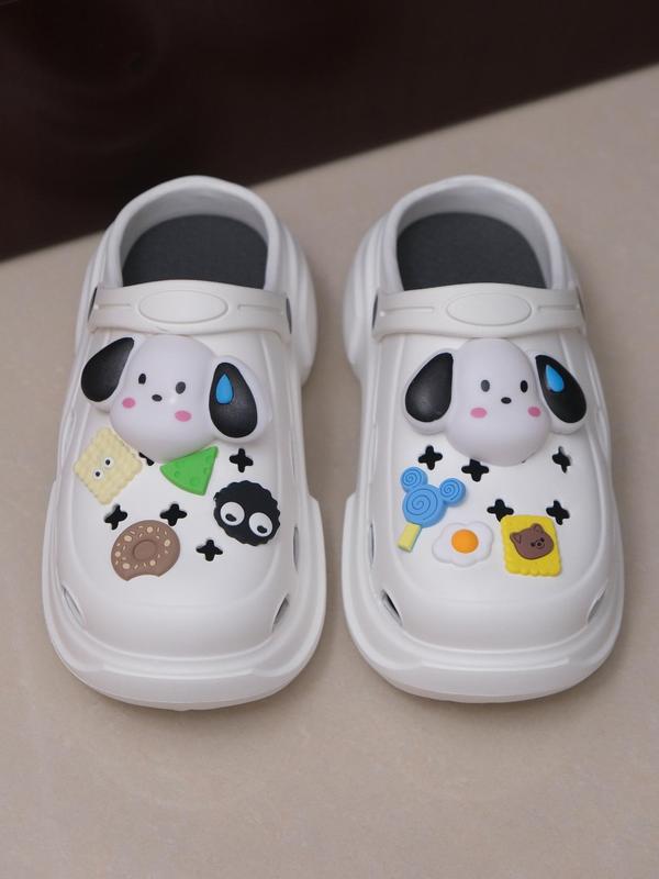 Women's Cute Cartoon Design Platform Clogs, Casual Comfortable Non-slip Soft Bottom Clogs, Fashionable Clogs for Indoor & Outdoor Wear