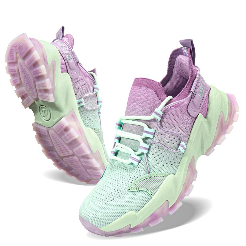 2024 Stylish Women's Mesh Sport Sneakers - Fashion Color Contrast Design Tennis Shoes Outdoor Fashion Casual Sneakers Comfortable Outdoor Wear