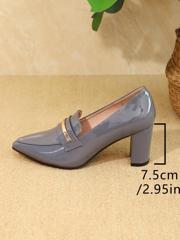 Women's Fashionable Solid Color Pointed Toe High Heel Shoes, Elegant Slip on Shoes for Party, Daily Clothing Decor for Women & Girls