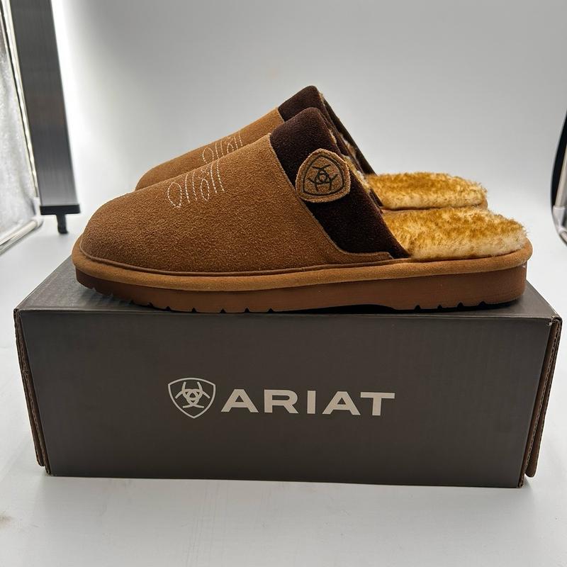 Ariat Men’s Silversmith Square Toe Slipper (Chestnut)