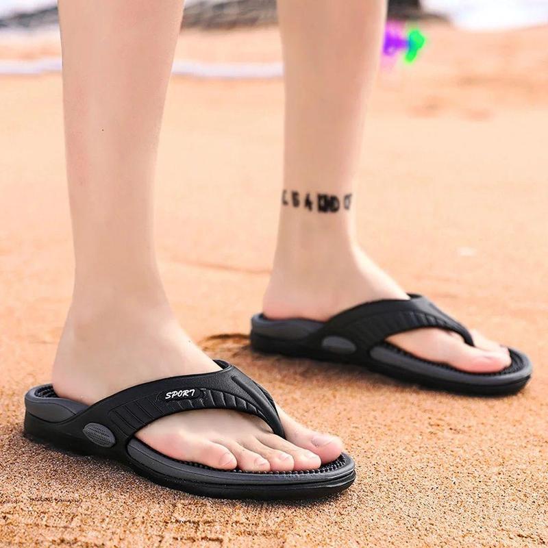 Unisex's Arch Support Massage Flip Flops, 1 Pair Breathable Comfortable Sports Sandals, Summer Beach Shoes for Men & Women