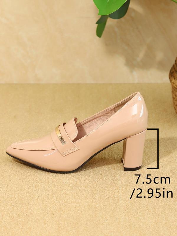 Women's Fashionable Solid Color Pointed Toe High Heel Shoes, Elegant Slip on Shoes for Party, Daily Clothing Decor for Women & Girls