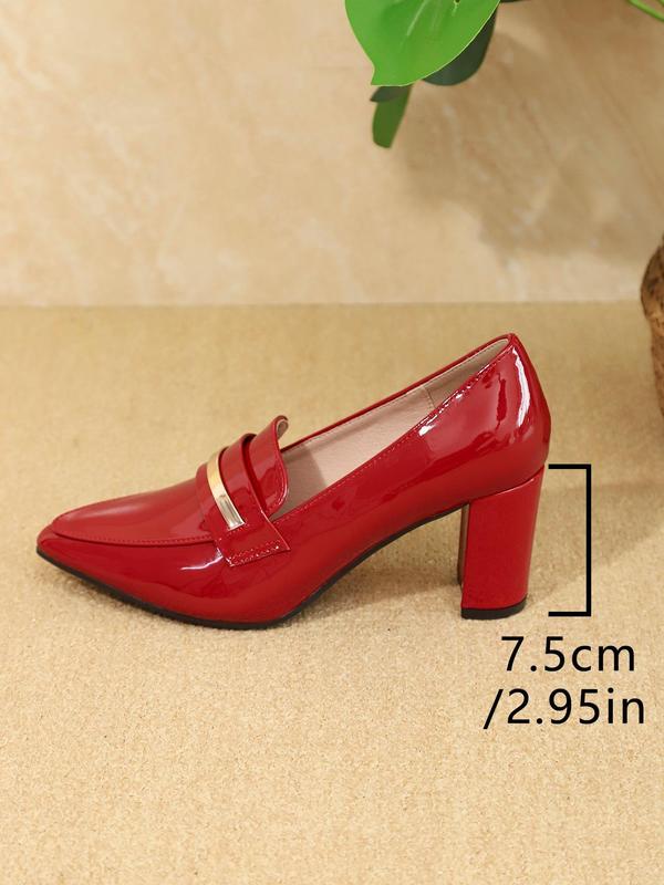 Women's Fashionable Solid Color Pointed Toe High Heel Shoes, Elegant Slip on Shoes for Party, Daily Clothing Decor for Women & Girls