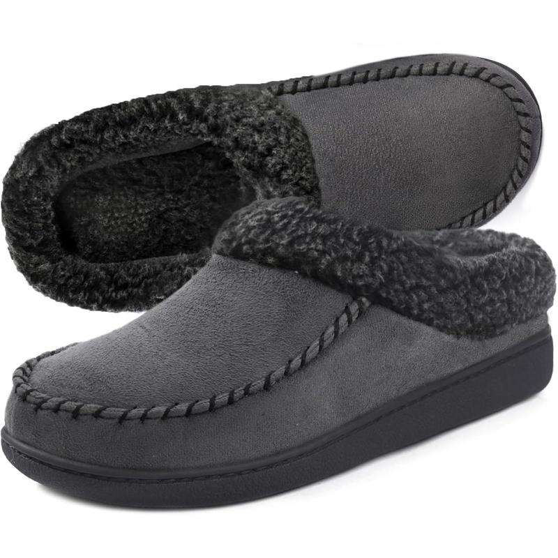 Men's Nealon Moccasin Clog Slipper, Slip on Indoor Outdoor House Shoes