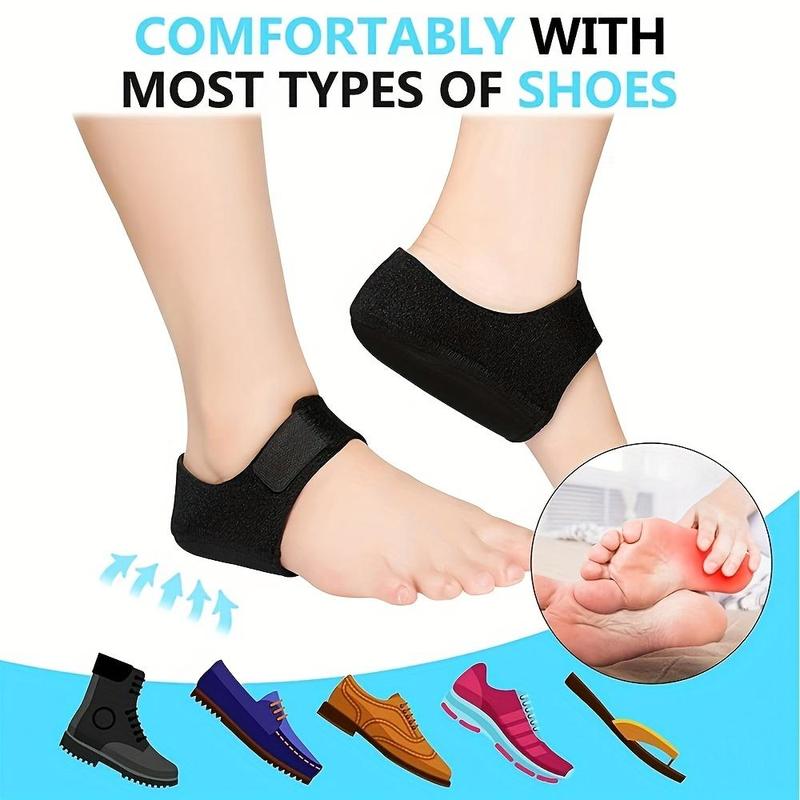 Gel Heel Protector, 1 Pair Heel Protectors, Heel Cushion Support for Plantar Fasciitis, Achilles Tendinitis, Dry Cracked Heels, Heel Pads for Men & Women