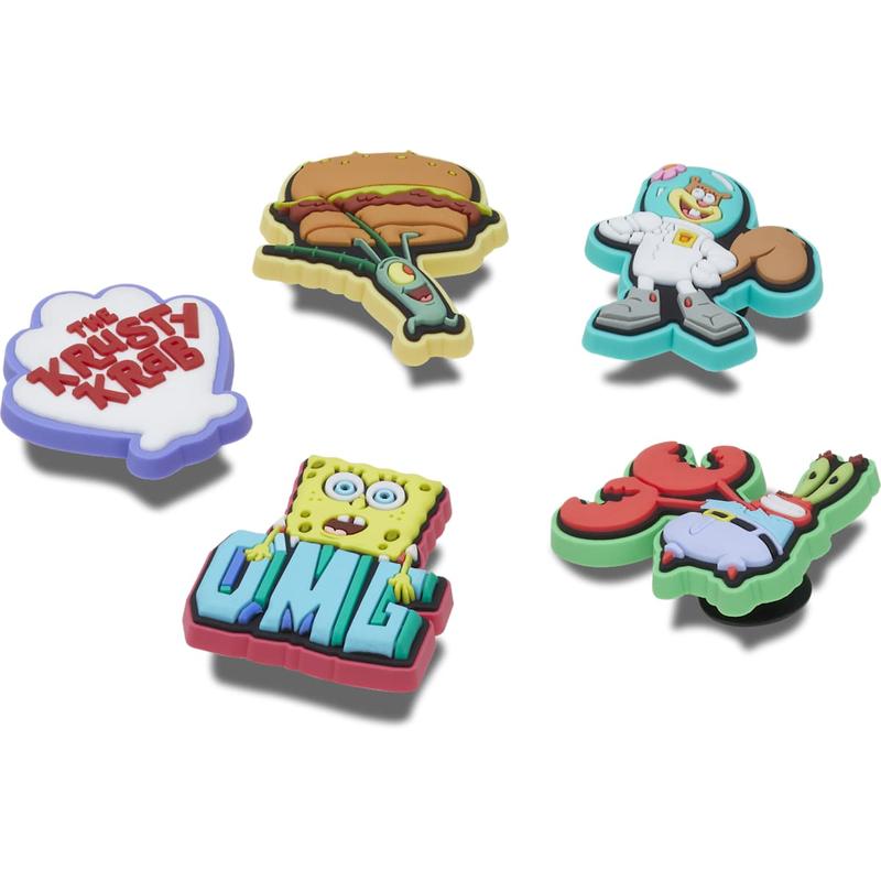 Crocs Jibbitz Spongebob Squarepants Character Shoe Charms 5-Pack