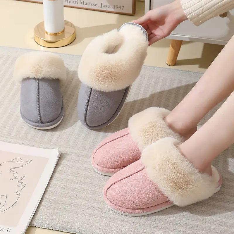 Cozy Faux Fur Lined Slippers for Winter – Warm, Comfy, and Stylish Slippers