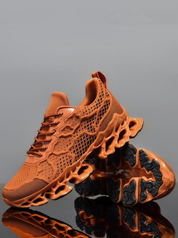 Men's Summer Colorblock Patchwork Pattern Lace Up Front Low Top Mesh Sneakers, Casual Sporty Breathable Comfortable Running Sports 2024 Fall Shoes for Daily Wear, Non-slip Sneakers Athletic Shoes, Fall Outfits, Fall Freshness