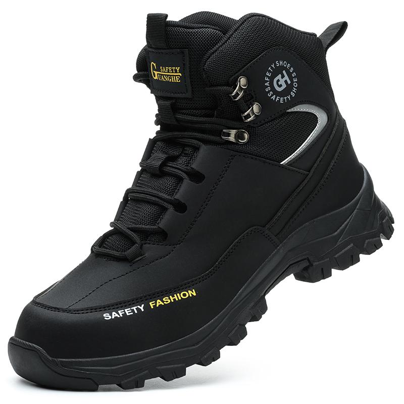 Anti-smash and anti-puncture mountaineering wear-resistant waterproof site safety labor protection shoes Footwear Comfort Work Walking Shoes