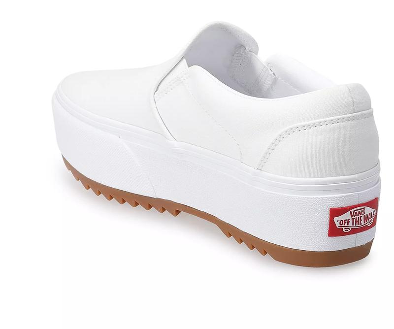 Vans Asher Platform ST Women's Slip-On Shoes - Comfortable Fit for Everyday Wear - Walking Shoes