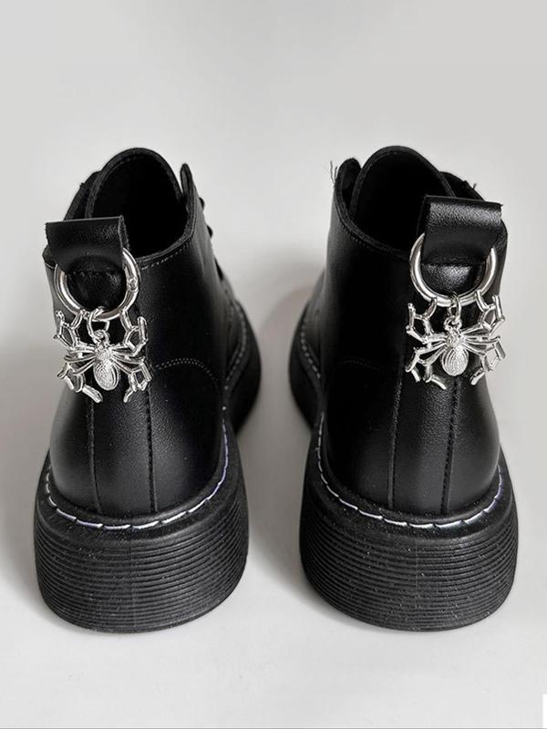 Punk Spider Design Shoe Charms, Fashionable Novelty Shoes Decorations for Clogs, Stylish Shoes Accessories for Women & Men