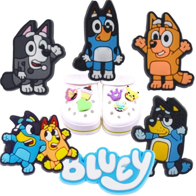 38pcs Cute Cartoon Dog Design Shoe Decoration, New Trendy Animal Shaped Shoe Croc Charm for Women & Girls, Shoes Decoration Kawaii Accessories for Vented Clogs Footwear Comfort croc charms croc charms Water Proof Bedroom