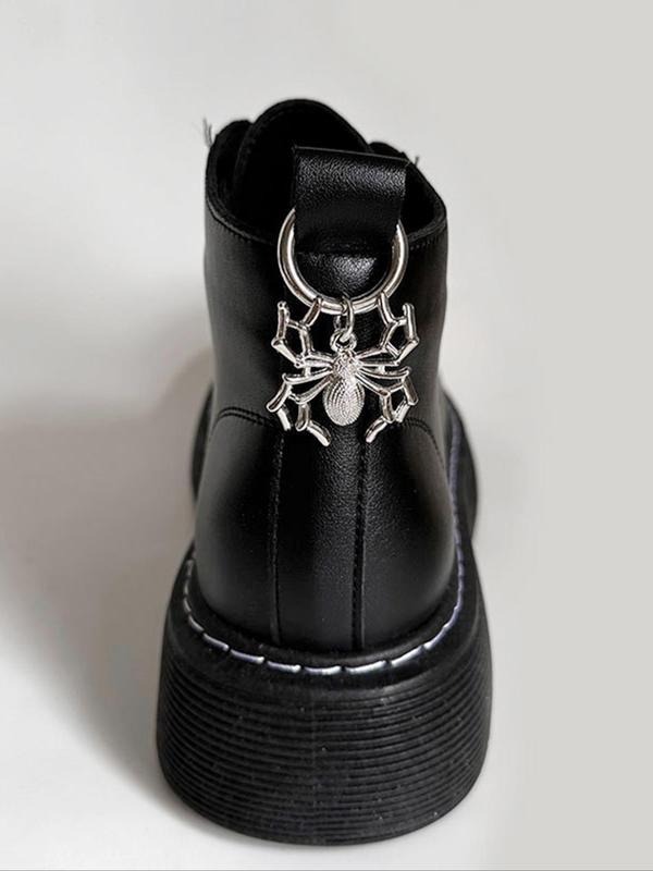 Punk Spider Design Shoe Charms, Fashionable Novelty Shoes Decorations for Clogs, Stylish Shoes Accessories for Women & Men