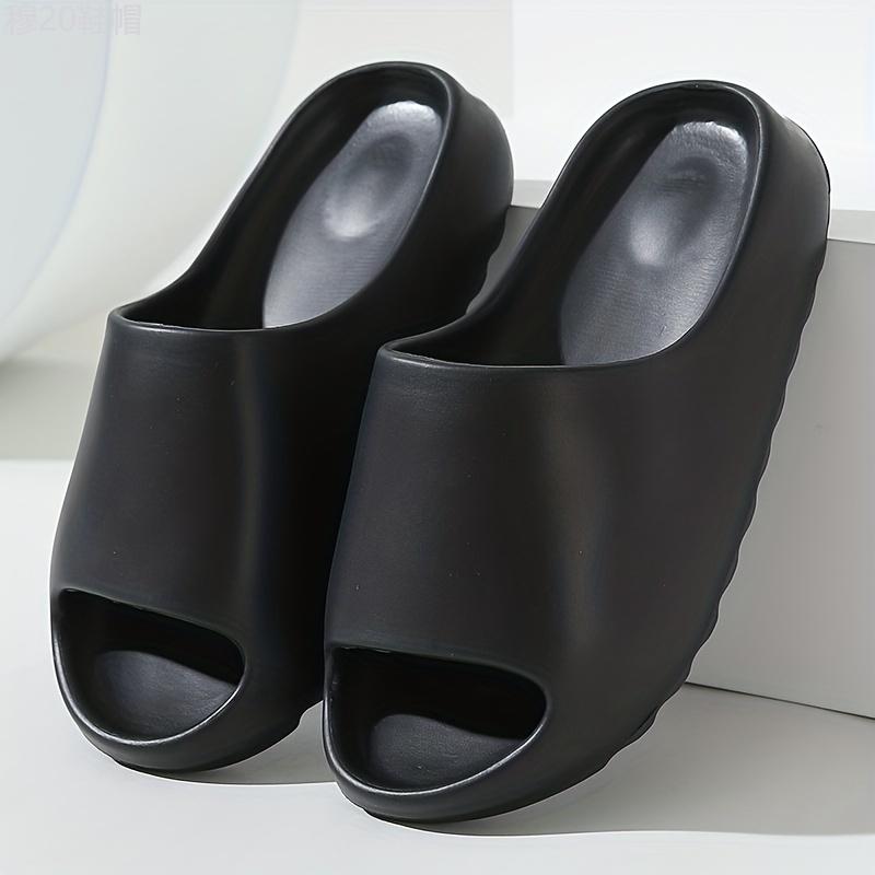 Men's Cloud Slides, Casual Non Slip Slippers, Open Toe EVA Shoes For Indoor Outdoor Beach Shower, Spring And Summer