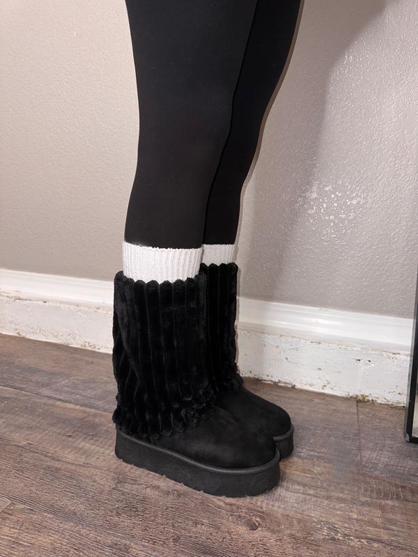 Brooklyn Boot- 3 COLORS - Fluffy, Fall, Winter Boots, Cold Weather