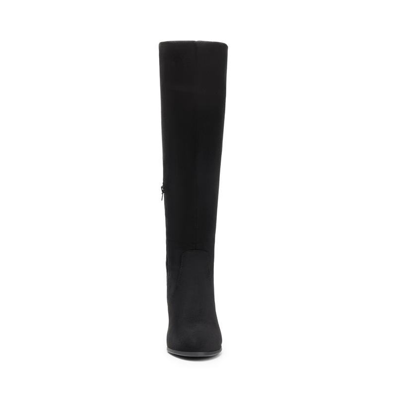 Dream Pairs Pointed Toe Chunky Heel Knee High Boots