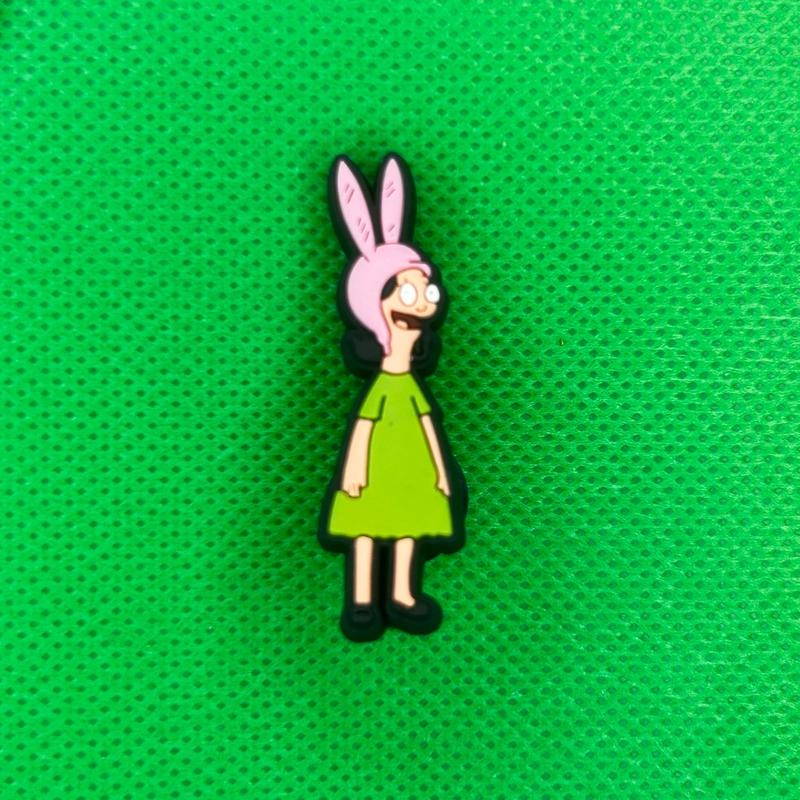 Bob’s Burgers Croc Shoe Charm Decor Collection Footwear Comfort crocs jibbitz custom jibbit shoe fit--=%2=- diy=%2=----=%2=- accessory=%2=-- accessory decoration cute cartoon women luxury brown 4K Camera halloween fashionable novelty cute butterfly