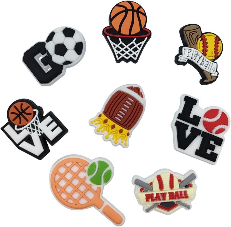 50Pcs Pack Shoe Decorations Charms for Boys Girls Women Teens Kids Clog Accessories Pins Fit for Garden Sandals Wristband Bracelet - Footwear