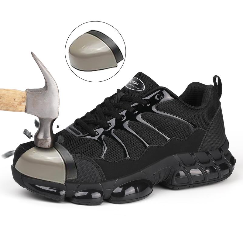 Sporty casual lightweight steel toe caps, anti-smash and anti-puncture, comfortable work safety labor shoes