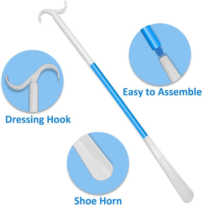 35.5 Inch Long Handled Shoe Horn, Dressing Stick, Sock Remover Aid Helper - Versatile, Adjustable Dressing Aid for Shoes, Socks, Shirts, Pants - Long Shoe Horn, Shoe Horn Long Handle for Seniors