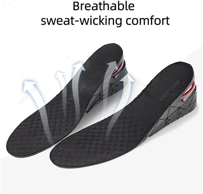 Heightening Insole, Four-Layer Heightening, Height Increase Insoles for Men Women, Unisex Footwear Comfort, Height Insole for Shoes Active Bedroom