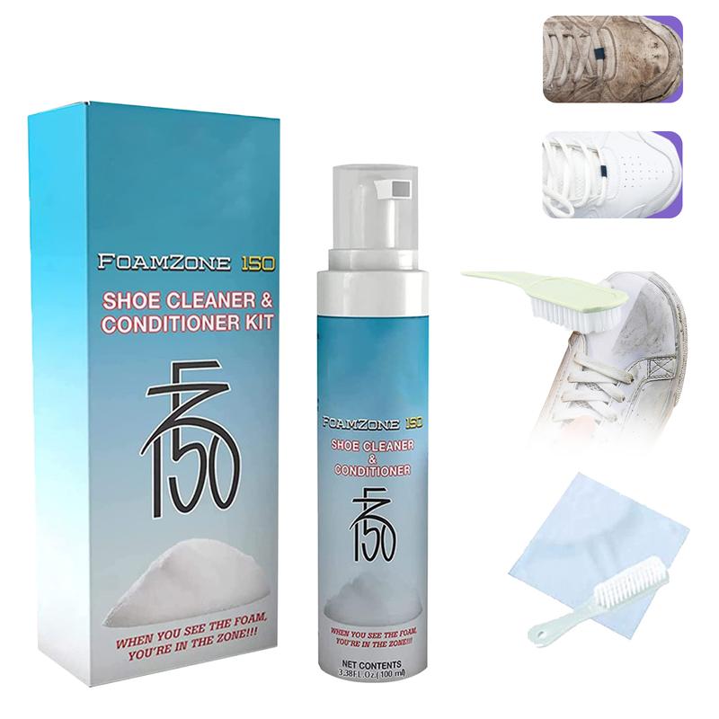 100ml Anti Yellow Lasting Whitening Shoes Cleaning Spray Shoe Cleaner and Conditioner Kit