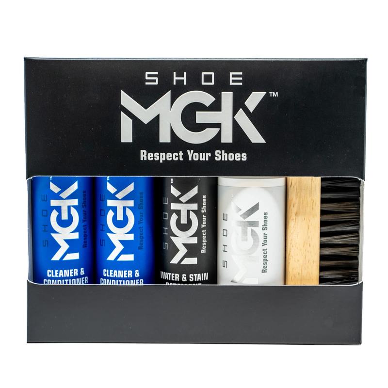 SHOE MGK MVP Shoe Cleaner Kit Shoe Cleaner & Conditioner, Water & Stain Repellent, White Touch Up & Brush