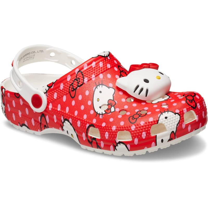 Crocs Unisex Adult Hello Kitty Classic Clogs, Lightweight Comfortable Slip On Shoes