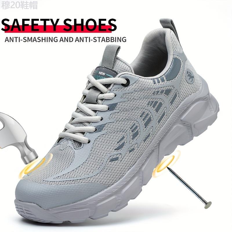 UltraProtect Steel Toe Safety Shoes - Men's Safety Shoes with Anti-Puncture, Breathable, Lightweight, Deodorization, Soft Sole, Labor Safety, Puncture Proof, Anti-skid Features for Maximum Protection and Comfort Boy Footwear Closed Walking Shoes   Work