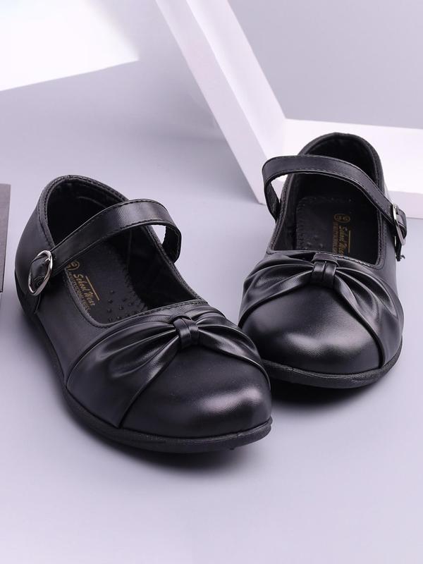 Women's Solid Color Bowknot Design Shoes, Casual Comfortable Round Toe Shoes for Holiday Gift Daily Wear, Lightweight Breathable Shoes for All Seasons