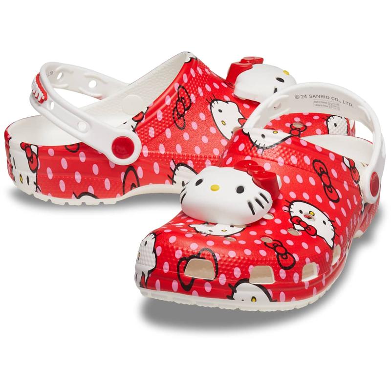 Crocs Unisex Adult Hello Kitty Classic Clogs, Lightweight Comfortable Slip On Shoes