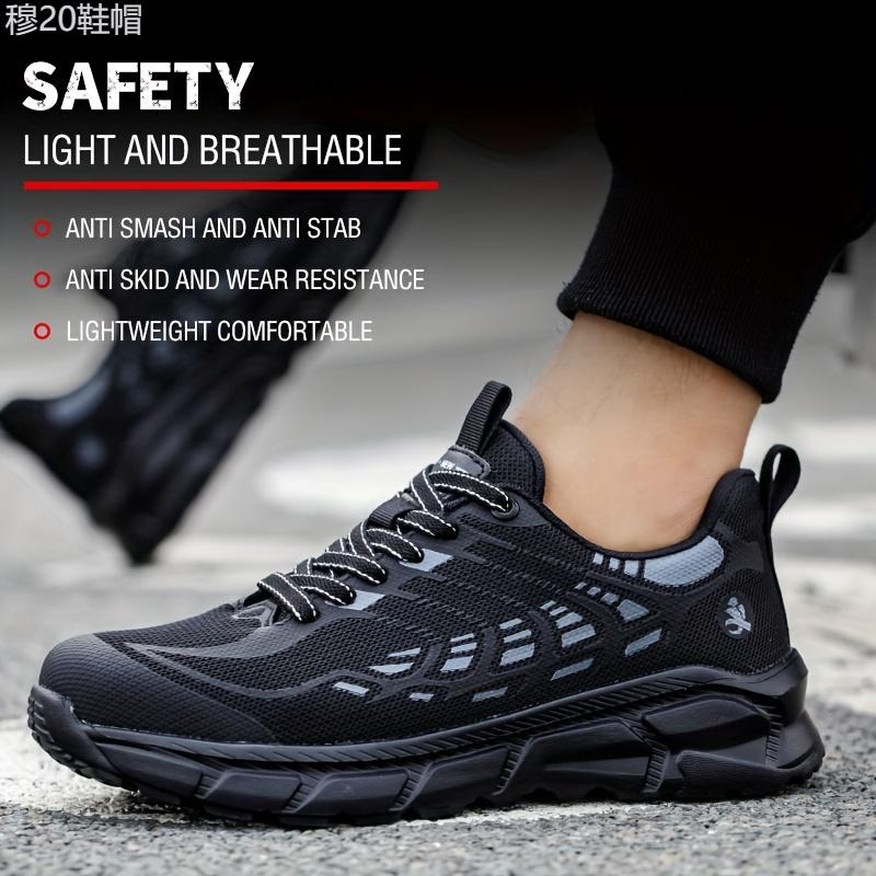 UltraProtect Steel Toe Safety Shoes - Men's Safety Shoes with Anti-Puncture, Breathable, Lightweight, Deodorization, Soft Sole, Labor Safety, Puncture Proof, Anti-skid Features for Maximum Protection and Comfort Boy Footwear Closed Walking Shoes   Work