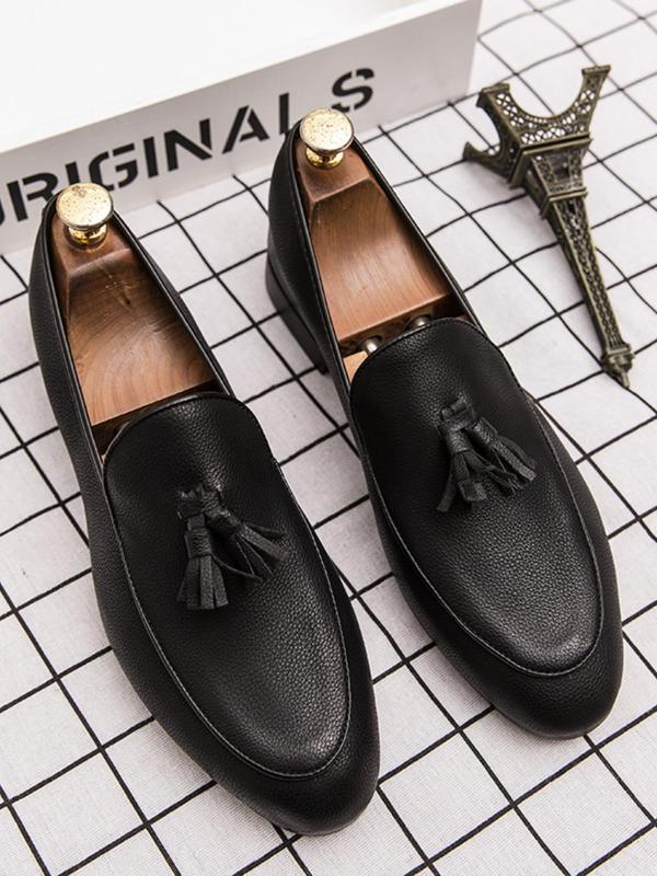 Men's Fashionable Tassel Decorated Loafers, Casual Comfortable Flat Shoes for Daily Wear, Lightweight Breathable Shoes for Men