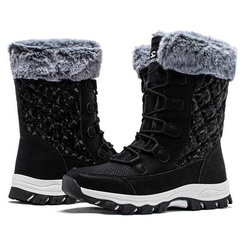 Women's Snow Boots: Anti-Slip, Waterproof, Fur-Lined for Winter Comfort. Footwear Girl Walking Shoes Shoe Bedroom Tactical