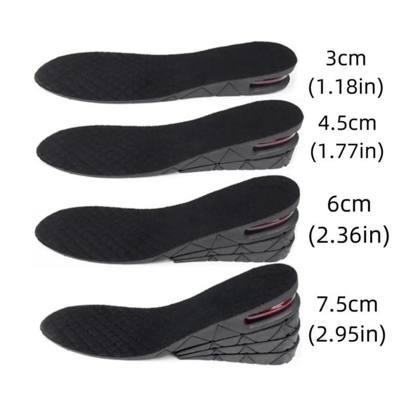 Invisible Height Increasing Removable Insoles, Comfortable Shoes Insert for Mid Top Shoes, Shock Absorption Shoes Insert for Men Women, Christmas Gift