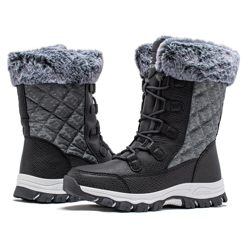 Women's Snow Boots: Anti-Slip, Waterproof, Fur-Lined for Winter Comfort. Footwear Girl Walking Shoes Shoe Bedroom Tactical