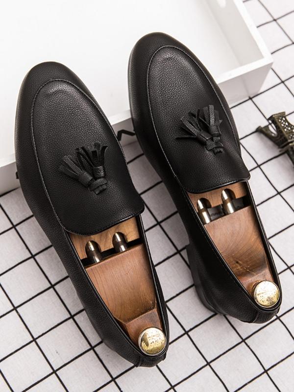 Men's Fashionable Tassel Decorated Loafers, Casual Comfortable Flat Shoes for Daily Wear, Lightweight Breathable Shoes for Men