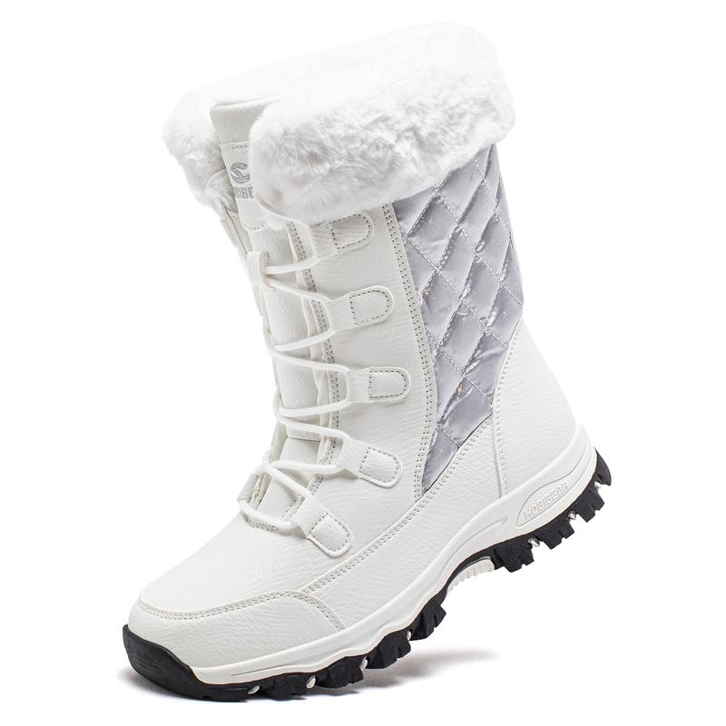 Women's Snow Boots: Anti-Slip, Waterproof, Fur-Lined for Winter Comfort. Footwear Girl Walking Shoes Shoe Bedroom Tactical