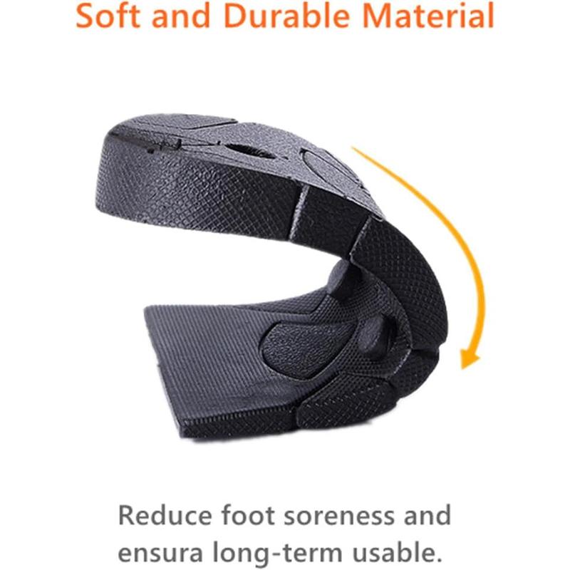 Height Shoe Insoles - Height Increase Insoles 3 Layers, 1.2 to 2.4 Inches Half Length Shoe Lifts, Universal Breathable Non-Slip Taller Shoes Insoles Heel Protector Pads with Air Cushion for Women and Men, 3Cm-6Cm.