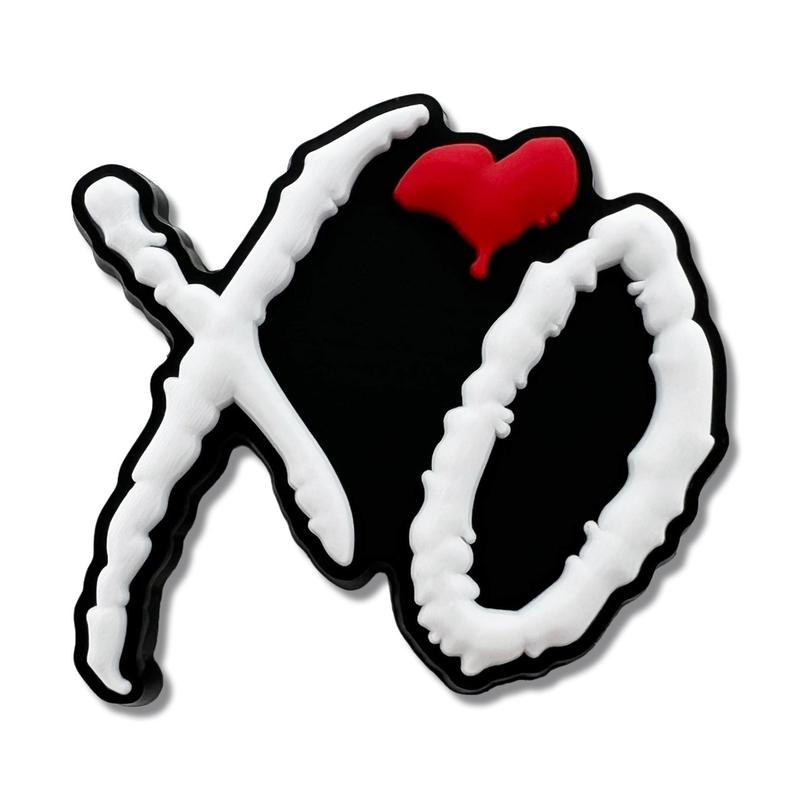 X & O Heart Shoe Charm