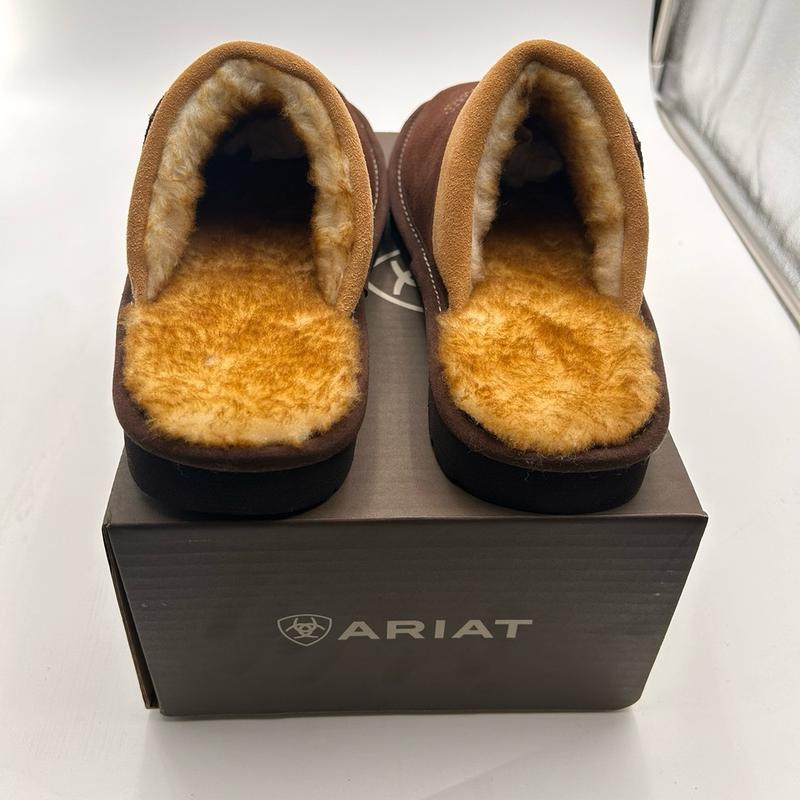 Ariat Men’s Silversmith Square Toe Scuff Slipper (chocolate)