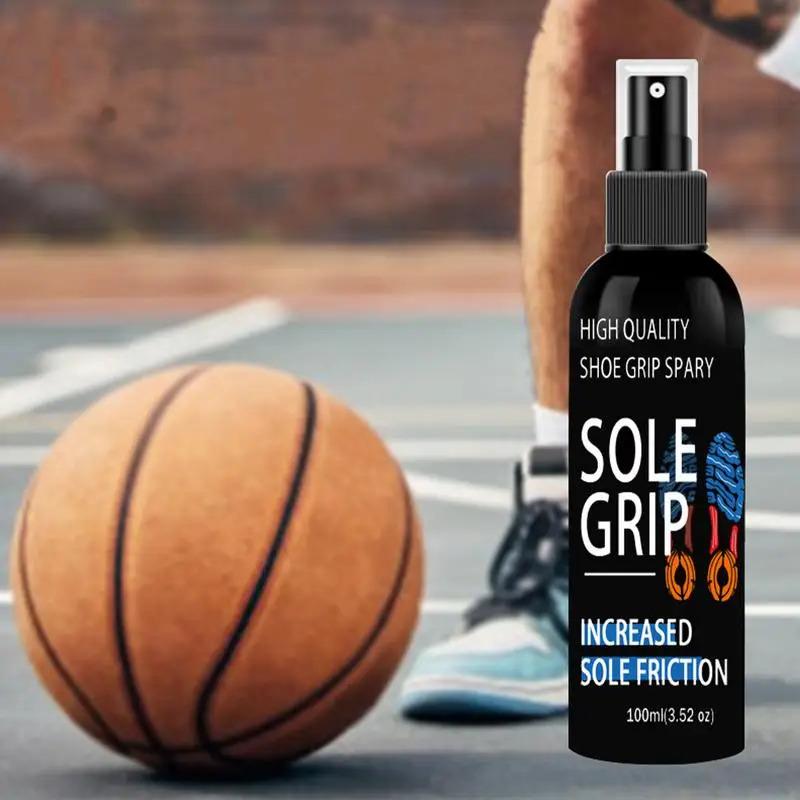 Sports Shoe Grip Spray 100ml Basketball Shoe Bottom Sole Spray Shoe Traction Enhancer Basketball Court Shoe Grip for Sneaker