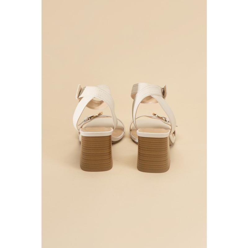 Fortune Dynamic TREATY-S Buckle Sandal Heel Shoe Summer